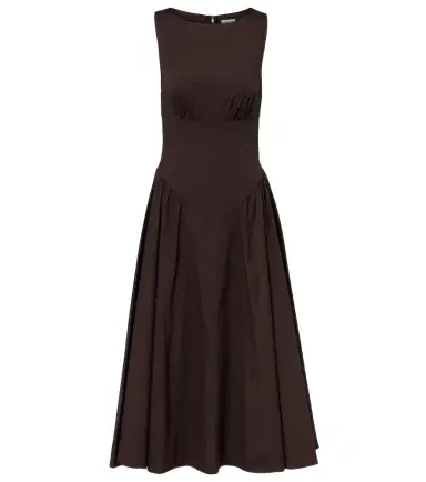 Staud Gwen cotton poplin midi dress | Thumbnail 1