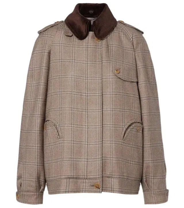 Blaze Milano Blazé Milano Chausie checked virgin wool jacket
