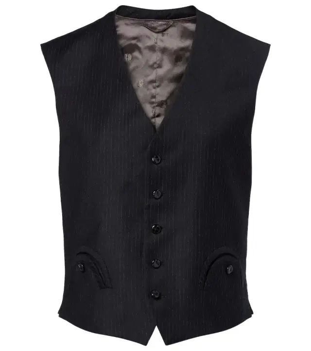 Blazé Milano Feral pinstriped virgin wool vest