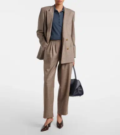 Blazé Milano Blazé Milano Glassy checked virgin wool straight pants | Thumbnail 3 Blazé Milano Blazé Milano Glassy checked virgin wool straight pants | Thumbnail 3