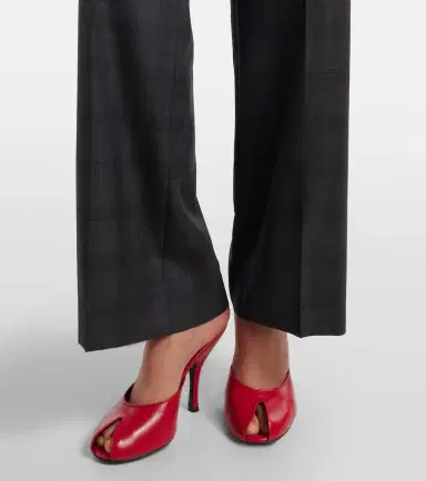 Blazé Milano Blazé Milano Lundy checked virgin wool flared pants | Thumbnail 5 Blazé Milano Blazé Milano Lundy checked virgin wool flared pants | Thumbnail 5