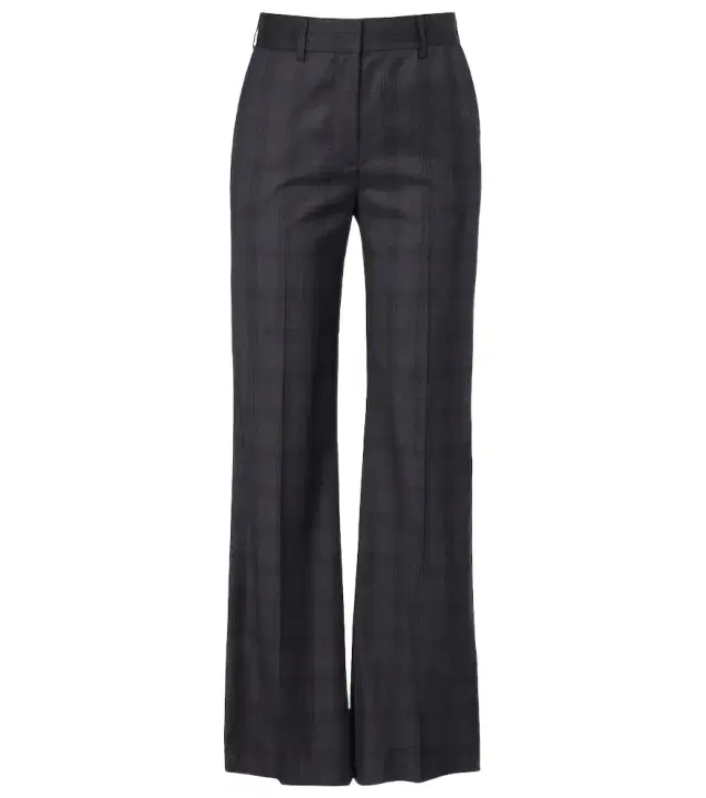 Blazé Milano Lundy checked virgin wool flared pants