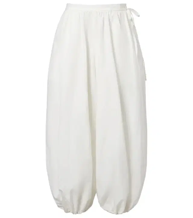 Cotton and silk balloon pants