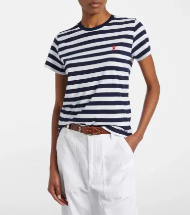 Polo Ralph Lauren Logo striped cotton jersey T-shirt | Thumbnail 2