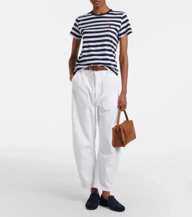 Polo Ralph Lauren Logo striped cotton jersey T-shirt | Thumbnail 3