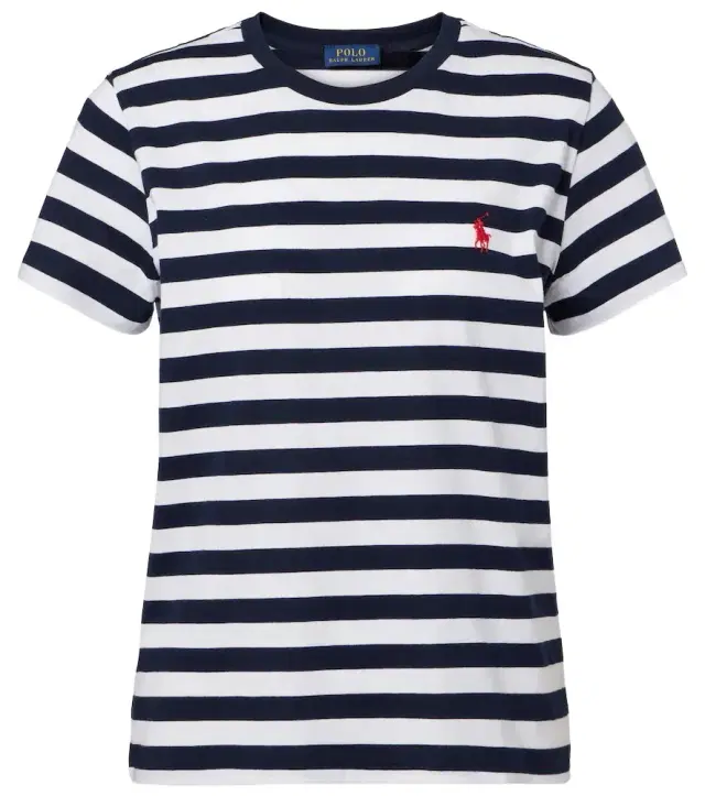 Polo Ralph Lauren Logo striped cotton jersey T-shirt
