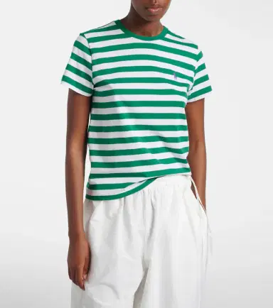 Polo Ralph Lauren Logo striped cotton jersey T-shirt | Thumbnail 4