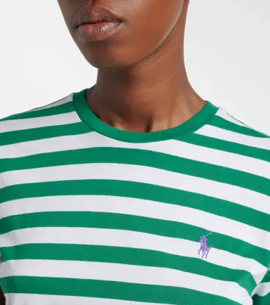 Polo Ralph Lauren Logo striped cotton jersey T-shirt | Thumbnail 5