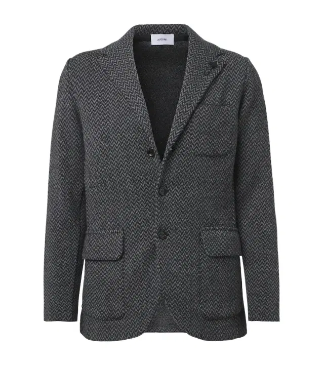 Virgin chevron wool blazer