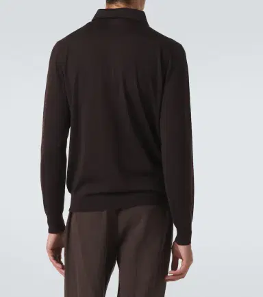 Lardini Virgin wool polo sweater | Thumbnail 3