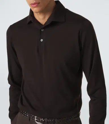 Lardini Virgin wool polo sweater | Thumbnail 5