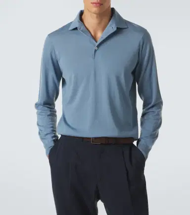 Lardini Wool polo sweater | Thumbnail 4