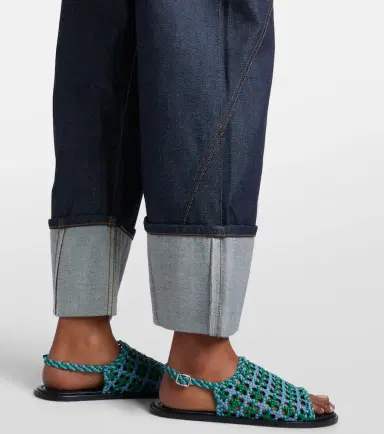 JW Anderson Twisted embroidered straight jeans | Thumbnail 3