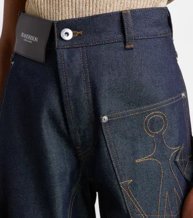 JW Anderson Twisted embroidered straight jeans | Thumbnail 5