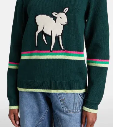 JW Anderson Embroidered cotton sweater | Thumbnail 2