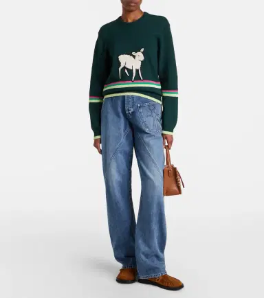 JW Anderson Embroidered cotton sweater | Thumbnail 4