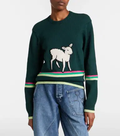 JW Anderson Embroidered cotton sweater | Thumbnail 6