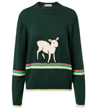 JW Anderson Embroidered cotton sweater | Thumbnail 1