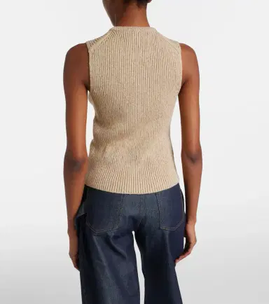 JW Anderson Ribbed-knit cotton-blend tank top | Thumbnail 5 JW Anderson Ribbed-knit cotton-blend tank top | Thumbnail 5