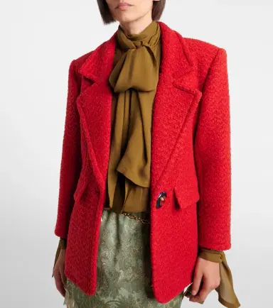 Saint Laurent Wool and silk-blend tweed jacket | Thumbnail 7