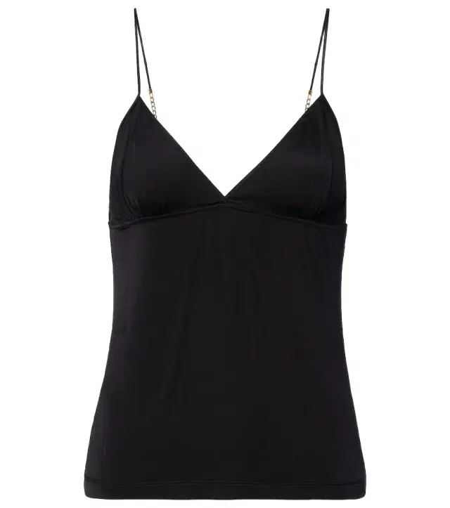 Cassandre chain-detail jersey camisole