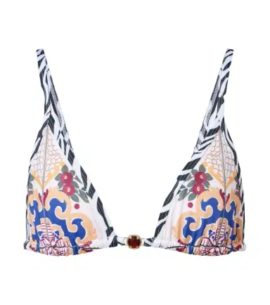 Bananhot Pracy embellished printed bikini top | Thumbnail 1 Bananhot Pracy embellished printed bikini top | Thumbnail 1
