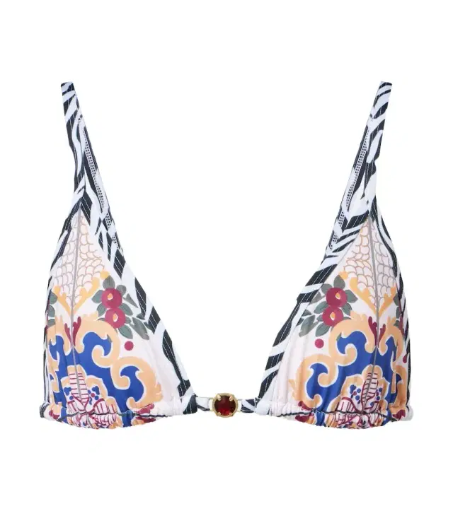 Bananhot Pracy embellished printed bikini top