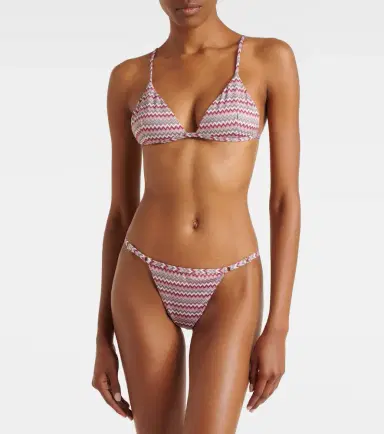 Bananhot Emilynn chevron bikini top | Thumbnail 2