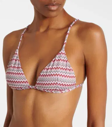 Bananhot Emilynn chevron bikini top | Thumbnail 3
