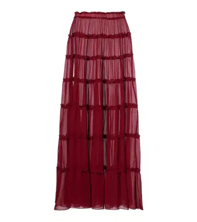 Bananhot Elma tiered semi-sheer maxi skirt | Thumbnail 1