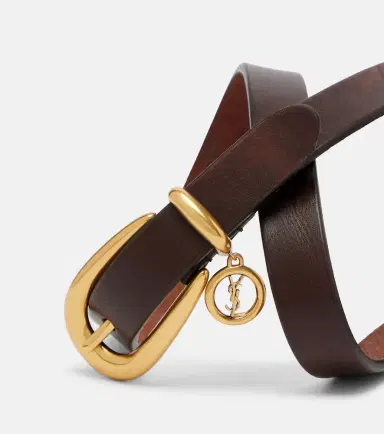 Saint Laurent Cassandre leather belt | Thumbnail 2 Saint Laurent Cassandre leather belt | Thumbnail 2