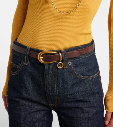 Saint Laurent Cassandre leather belt | Thumbnail 3 Saint Laurent Cassandre leather belt | Thumbnail 3