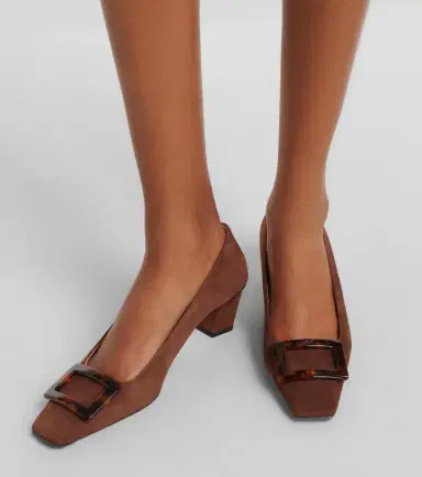 Roger Vivier Belle Vivier suede pumps | Thumbnail 6 Roger Vivier Belle Vivier suede pumps | Thumbnail 6