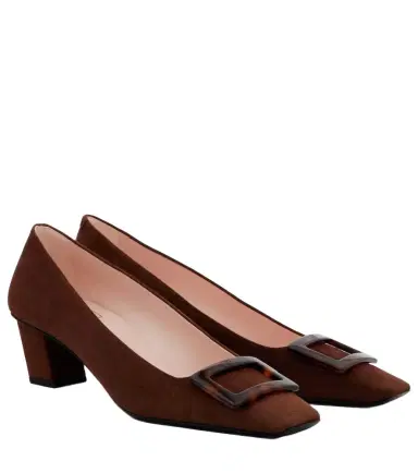 Roger Vivier Belle Vivier suede pumps | Thumbnail 1 Roger Vivier Belle Vivier suede pumps | Thumbnail 1