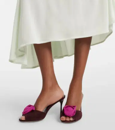 Roger Vivier Rose Vivier suede mules | Thumbnail 6 Roger Vivier Rose Vivier suede mules | Thumbnail 6