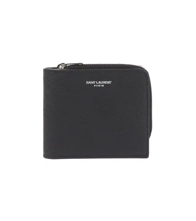 Saint Laurent East/West leather wallet