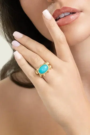VRAM Chrysocolla Chrona II Ring | Thumbnail 2 VRAM Chrysocolla Chrona II Ring | Thumbnail 2