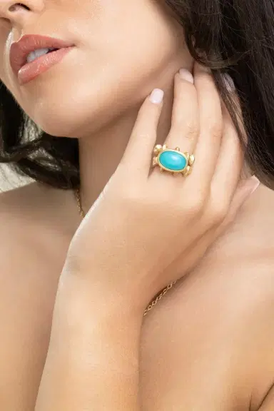 VRAM Chrysocolla Chrona II Ring | Thumbnail 4 VRAM Chrysocolla Chrona II Ring | Thumbnail 4