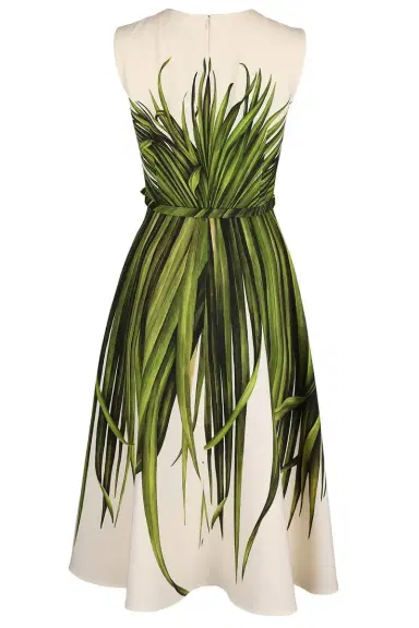 Oscar de la Renta Palm Leaves Dress | Thumbnail 2