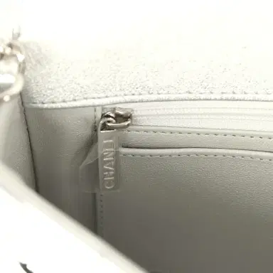 Chanel Chanel Large Top Handle Long Flap Bag with Chain Silver Mirror Calfskin Silver Hardware | Thumbnail 10 Chanel Chanel Large Top Handle Long Flap Bag with Chain Silver Mirror Calfskin Silver Hardware | Thumbnail 10