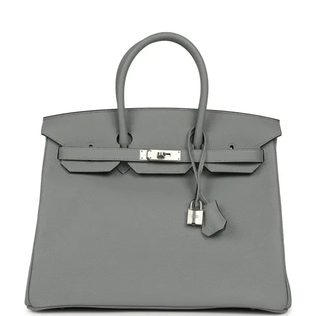 hermes Hermes Birkin 35 Gris Pantin Togo Palladium Hardware