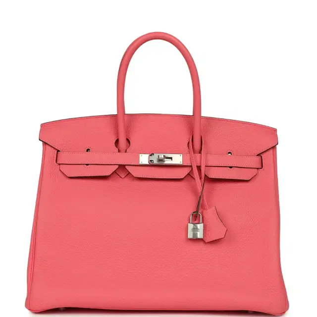 hermes Hermes Birkin 35 Rose Azalee Clemence Palladium Hardware
