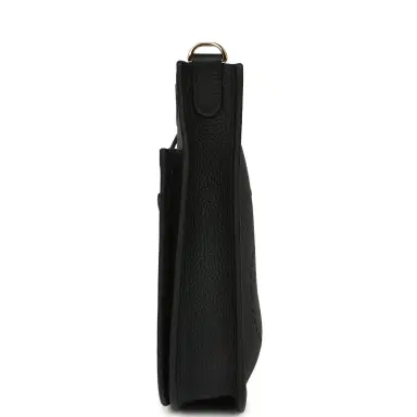 HERMÈS Hermes Evelyne 23 Black Clemence Gold Hardware | Thumbnail 3 HERMÈS Hermes Evelyne 23 Black Clemence Gold Hardware | Thumbnail 3