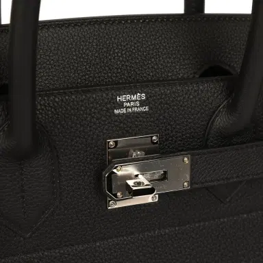 HERMÈS Hermes HAC Birkin 40 Black Togo Palladium Hardware | Thumbnail 7 HERMÈS Hermes HAC Birkin 40 Black Togo Palladium Hardware | Thumbnail 7