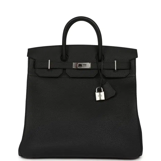 hermes Hermes HAC Birkin 40 Black Togo Palladium Hardware