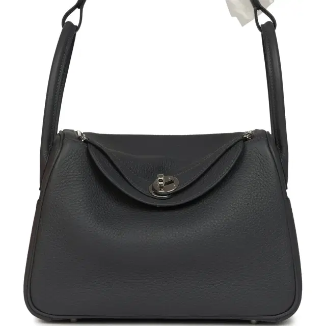 Hermes Lindy 26 Ardoise Clemence Palladium Hardware