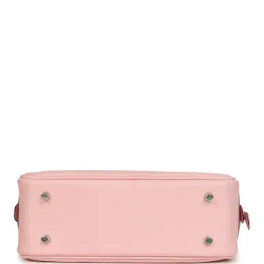 HERMÈS Hermes Mini Plume 21 Bag Rose Sakura Chèvre Palladium Hardware | Thumbnail 6 HERMÈS Hermes Mini Plume 21 Bag Rose Sakura Chèvre Palladium Hardware | Thumbnail 6
