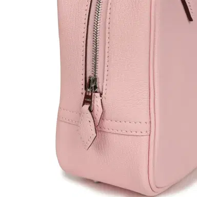 HERMÈS Hermes Mini Plume 21 Bag Rose Sakura Chèvre Palladium Hardware | Thumbnail 7 HERMÈS Hermes Mini Plume 21 Bag Rose Sakura Chèvre Palladium Hardware | Thumbnail 7