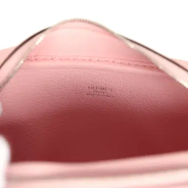 HERMÈS Hermes Mini Plume 21 Bag Rose Sakura Chèvre Palladium Hardware | Thumbnail 9 HERMÈS Hermes Mini Plume 21 Bag Rose Sakura Chèvre Palladium Hardware | Thumbnail 9