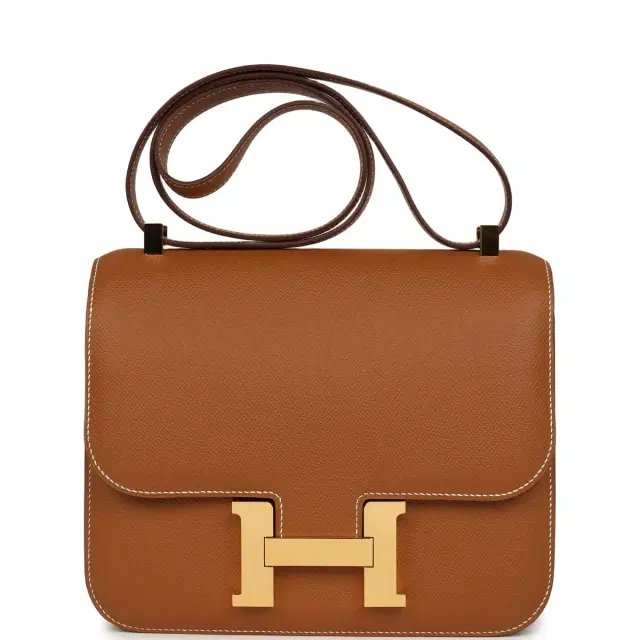 Pre-owned Hermes Constance 24 Gold Epsom Gold Hardware Pre-owned Hermes Constance 24 Gold Epsom Gold Hardware